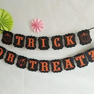 Efivs Arts Halloween Party Supplies Decoration Banner (Trick or Treat)