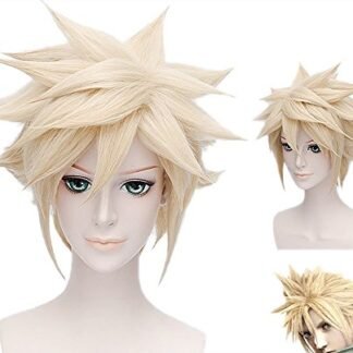Xcoser Final Game Fantasy Cloud Strife Cosplay Wig for Halloween