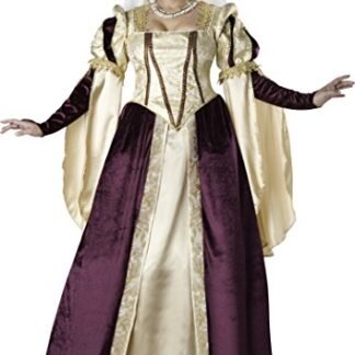 InCharacter Costumes Women’s Plus-Size Renaissance Princess Costume, Gold/Burgundy, XX-Large