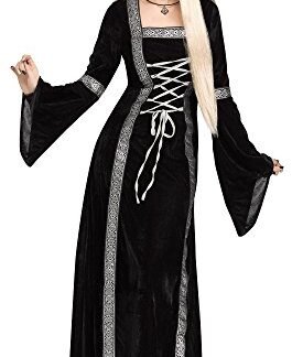 Fun World Women's Throne Queen Costume, Black, Medium/Large