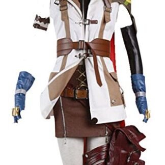 LYLAS Final Fantasy XIII FF 13 Lightning Cosplay Costume Halloween Full Set (Female-XS)