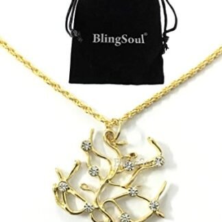 Beauty and the Beast Movie Tree of Life Pendant Necklace (Gold)