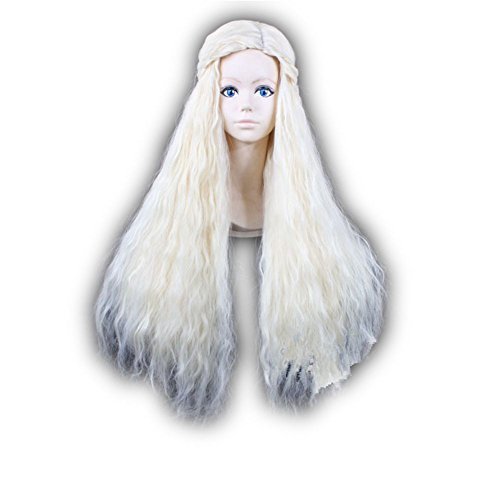 COSPLAZA Cosplay Costume Wigs Barbarian Beige Blond Braids Long Wavy Hair