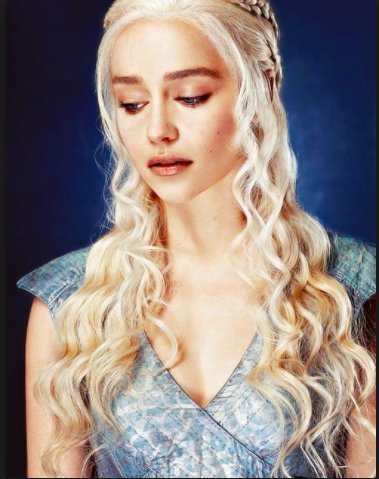 Game of Throne Daenerys Targaryen White Long Hair Women's Wig Cosplay Halloween Custome - Image 2