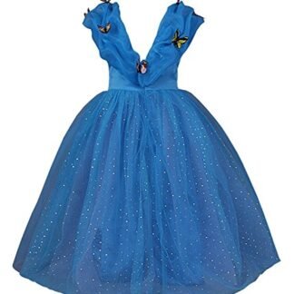 2015 New Cinderella Dress Princess Costume Butterfly Girl (6)