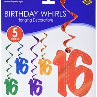 16 Whirls (asstd colors)    (5/Pkg)