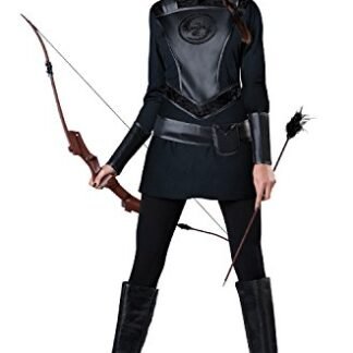 InCharacter Costumes Women's Warrior Huntress Costume, Black, Medium