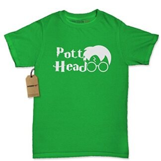 Womens Pott Head Harry Glasses T-Shirt Medium Kelly Green