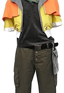 Mtxc Men's Final Fantasy XIII Cosplay Costume Hope Estheim Kid Size Large Orange