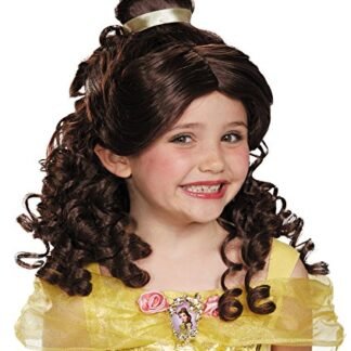 UHC Girl's Beauty Beast Belle Wig Princess Theme Party Child Costume Accessory