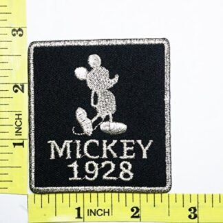 Bklack 1928 Disney Mickey Mouse And Minnie Mouse Cartoon Movie Kid baby patch Jacket T Shirt Patch Sew Iron on Embroidered Symbol Badge Cloth Sign Costume