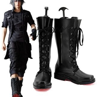 Final Fantasy XV Noctis Lucis Caelum Cosplay Shoes Boots Custom Made Red Outsole