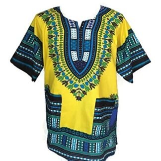 Vipada’s Dashiki Shirt African Top Men’s Dashiki (Yellow) One Size