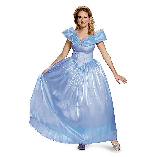Disney Women's Cinderella Movie Ultra Prestige Adult Costume, Blue, Large