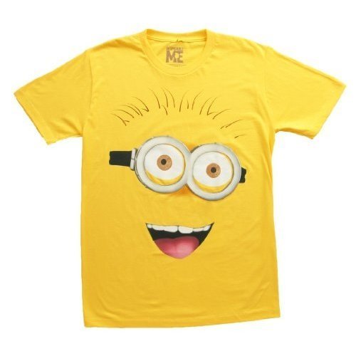 Despicable Me 2 Front Face T-Shirt Pale Yellow L