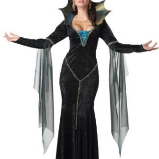 California Costumes Women’s Evil Sorceress Adult, Black/Turquoise, Large