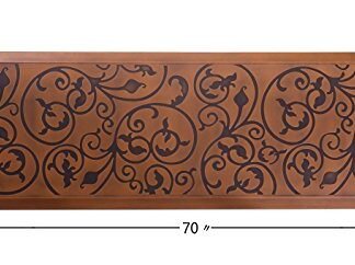 AMCOMFY Kitchen Anti Fatigue Mat Comfort Floor Mats 24 by 70 Inch ,Antique Series (24″x70″x3/4″, Antique Light)