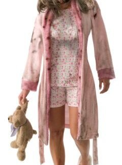 The Walking Dead TV Show Adult Little Girl Zombie Costume, Multicolored, Standard