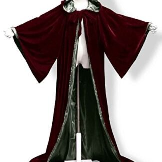 ANGELWARDROBE Halloween Robe Wizard Cloak Wicca LARP LOTR Bu-D-Green 6XL