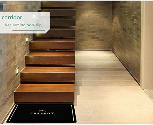 Hi I’m Mat ___ lovely outdoor / indoor doormat(23.6×15.7 inch) (black) - Image 5