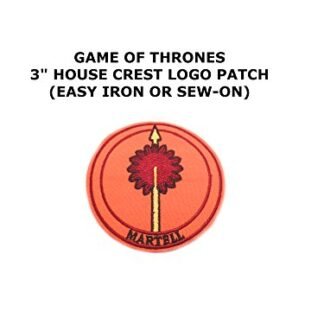 HBO Game of Thrones House Martell Embroidered Iron/Sew-on Comics Theme Logo TV Patch/Applique