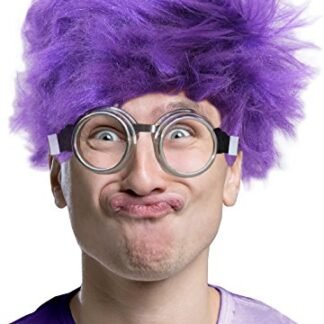 Afro Wig Purple Minion Costume Set Purple Minion Wig and Minion Goggles
