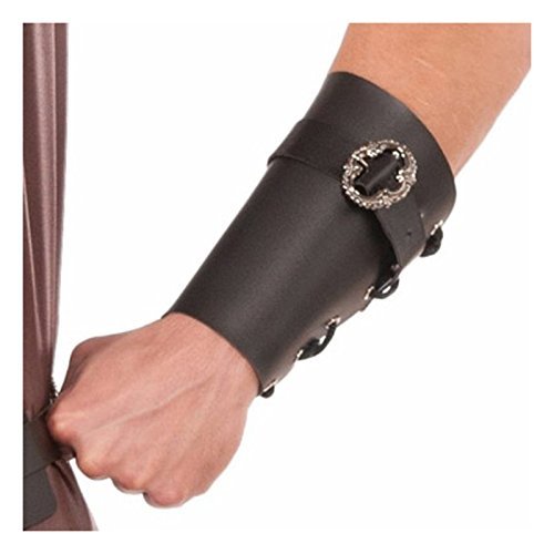 Men’s Medieval Wristband Costume Accessory (Black)