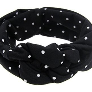 Zeroyoyo Baby Girl Toddler Knotted Headband Hair Accessories(Black)