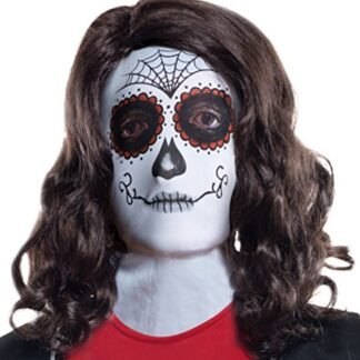 Rubie’s Costume Co Women’s Day Of The Dead Female Mask, Multi, One Size