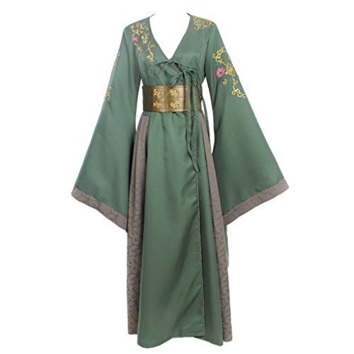 CosplayDiy Women's Dress Costume for Game of Thrones Cersei Lannister Green M