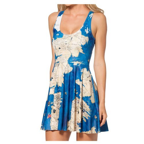 Women Westeros Reversible Skater Pleated Sundress