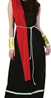 Adults Fancy Dress Party Greek Roman Goddess Toga Women’s Complete Costume Black