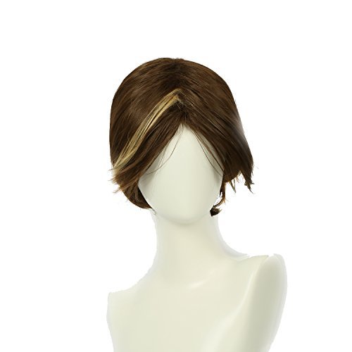 Arya Stark Wig Short Brown Hair Deluxe Cosplay Costume Teens Adult Accessory Prop
