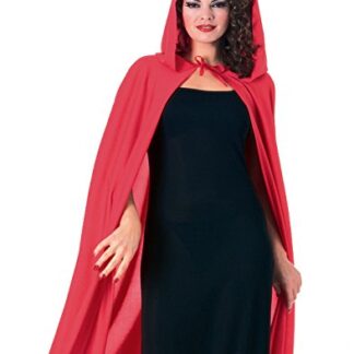 Rubie’s Costume Full Length Hooded Cape Costume, Red, One Size