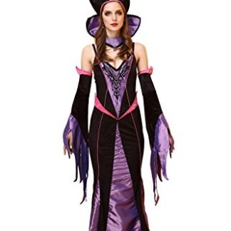 Vivihoo Halloween Costumes Sexy Queen Fitted Uniforms Fun Cosplay Maleficent Clothes Stage