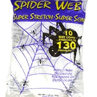10ft 40 Gram Spider Web Spiderweb Cobweb Decor 130 sq.ft Halloween Decoration