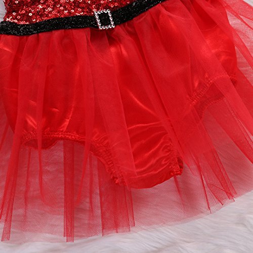 Newborn Baby Girl Rompers Santa Claus Jumpsuit Dress Christmas Outfits Costume (0-3 Months, Red) - Image 6
