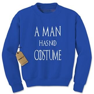 Crew A MAN Has No Costume Adult Large Royal Blue