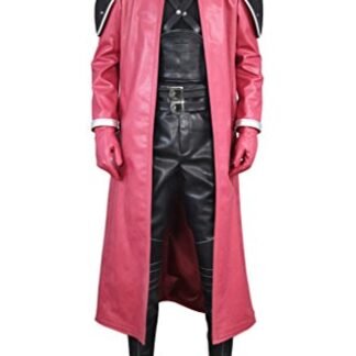 Mtxc Men's Final Fantasy VII Cosplay Costume Genesis Rhapsodos Outfit Size XX-Large Red