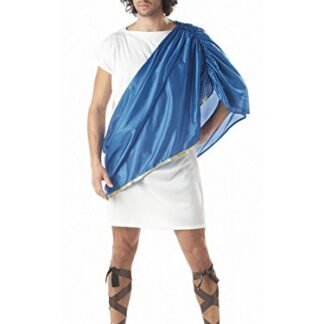 California Costumes Men’s Toga Man,White/Blue,One Size Costume