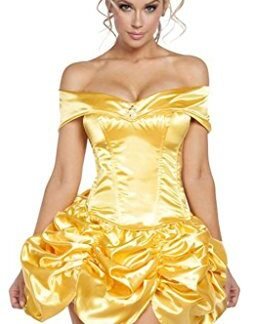 Sexy Bella the Beasts Beauty Halloween Costume – Yellow – Small