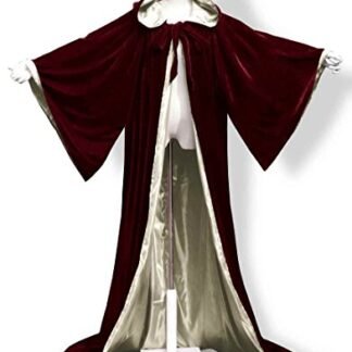 ANGELWARDROBE Halloween Robe Wizard Cloak Wicca LARP LOTR Bu-Gold 6XL