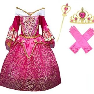 Princess Aurora Deluxe Pink Party Dress Costume (4-5)