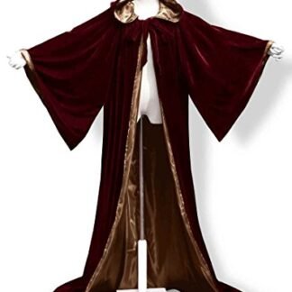 ANGELWARDROBE Halloween Robe Wizard Cloak Wicca LARP LOTR Bu-Brown 6XL