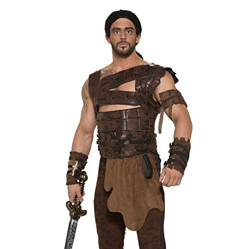 Faux Leather Armor and Belt Costume Accessory – Standard – Chest Size up to 42