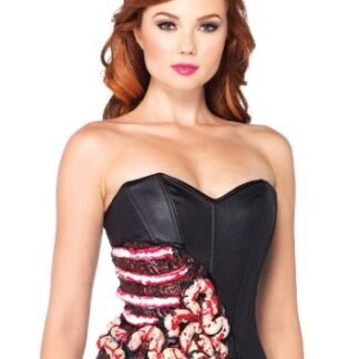 Leg Avenue Blood and Guts Corset Costume Accessory, Black, Medium