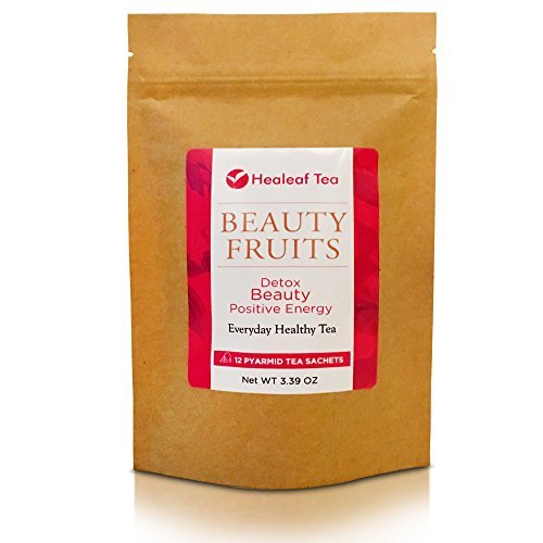 Healeaf Tea: Beauty fruits - Beauty Tea (12 Tea Bags) - Beauty, Skin care, Detox, Anti-Aging, Healthy Look, All Natural Teatox.