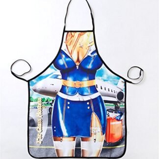 Pavian Sexy funny Novelty Cooking Grilling air hostess bib Apron Aprons for women Christmas cosplay costume party