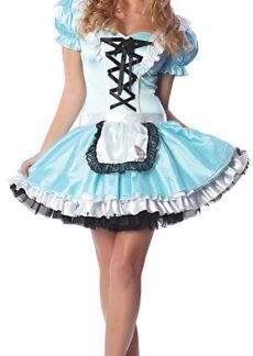 Delicious Go Ask Alice Flirty Costume, Blue, Large
