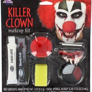 Killer Clown Makeup Kit Costume Makeup